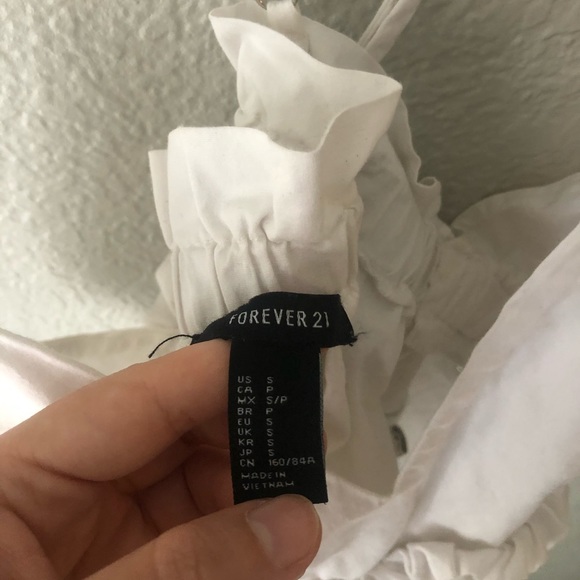 cute white peplum tank top! - Picture 3 of 3